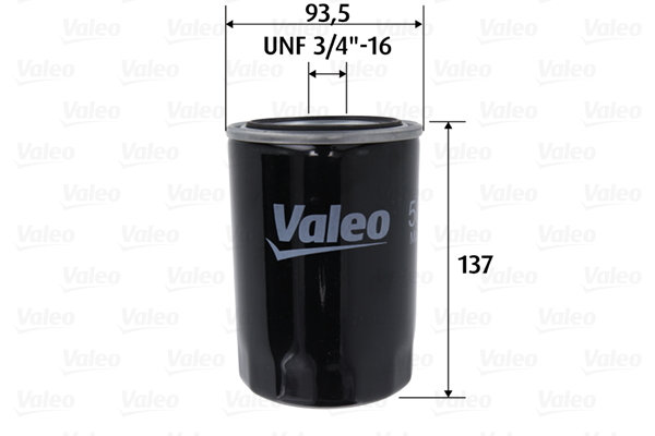 VALEO 586101 Olejový filtr